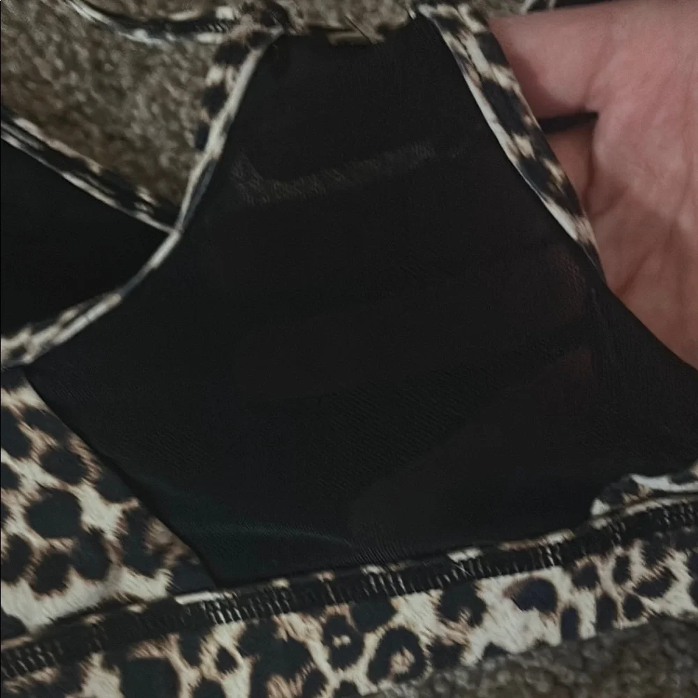 ZYIA Brown and Black Leopard Print Bra - Picture 4 of 5